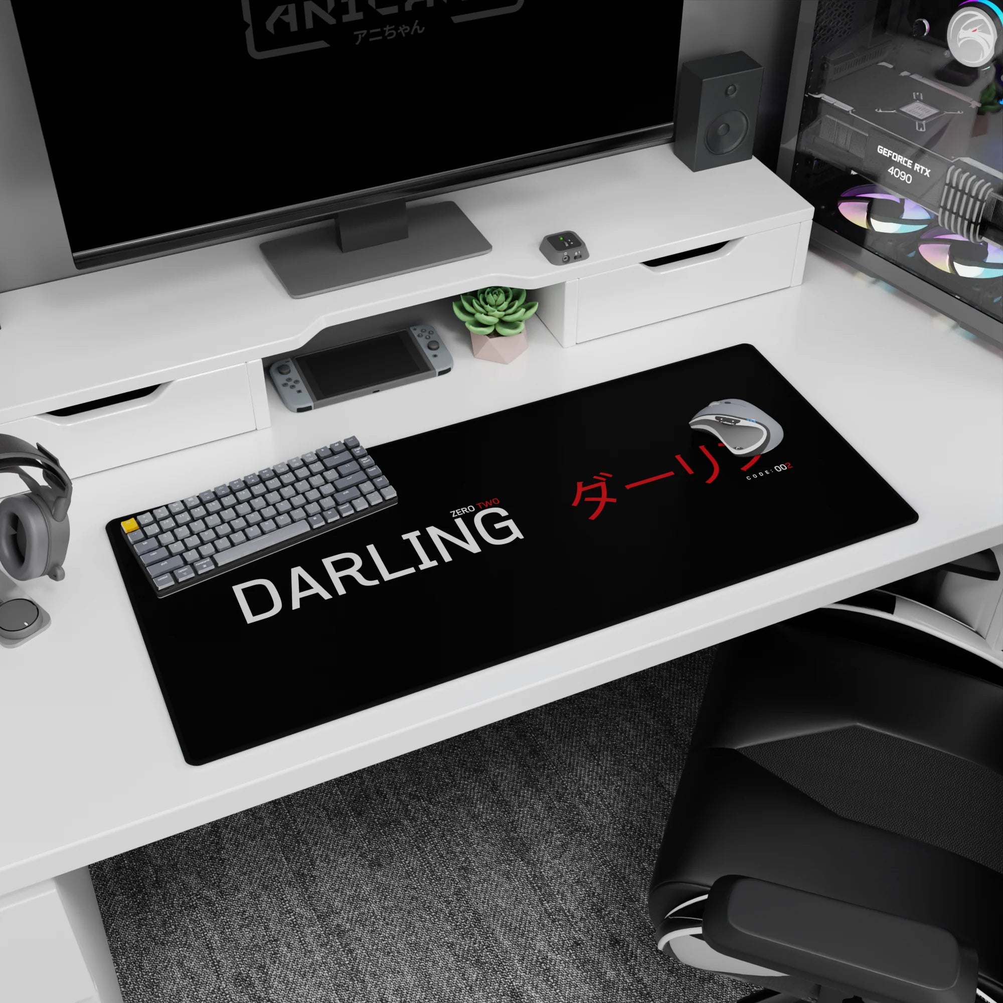 Darling In The Franxx - Anime Mouse Pad and Desk Pad - Darling Code: 002 - AniChan