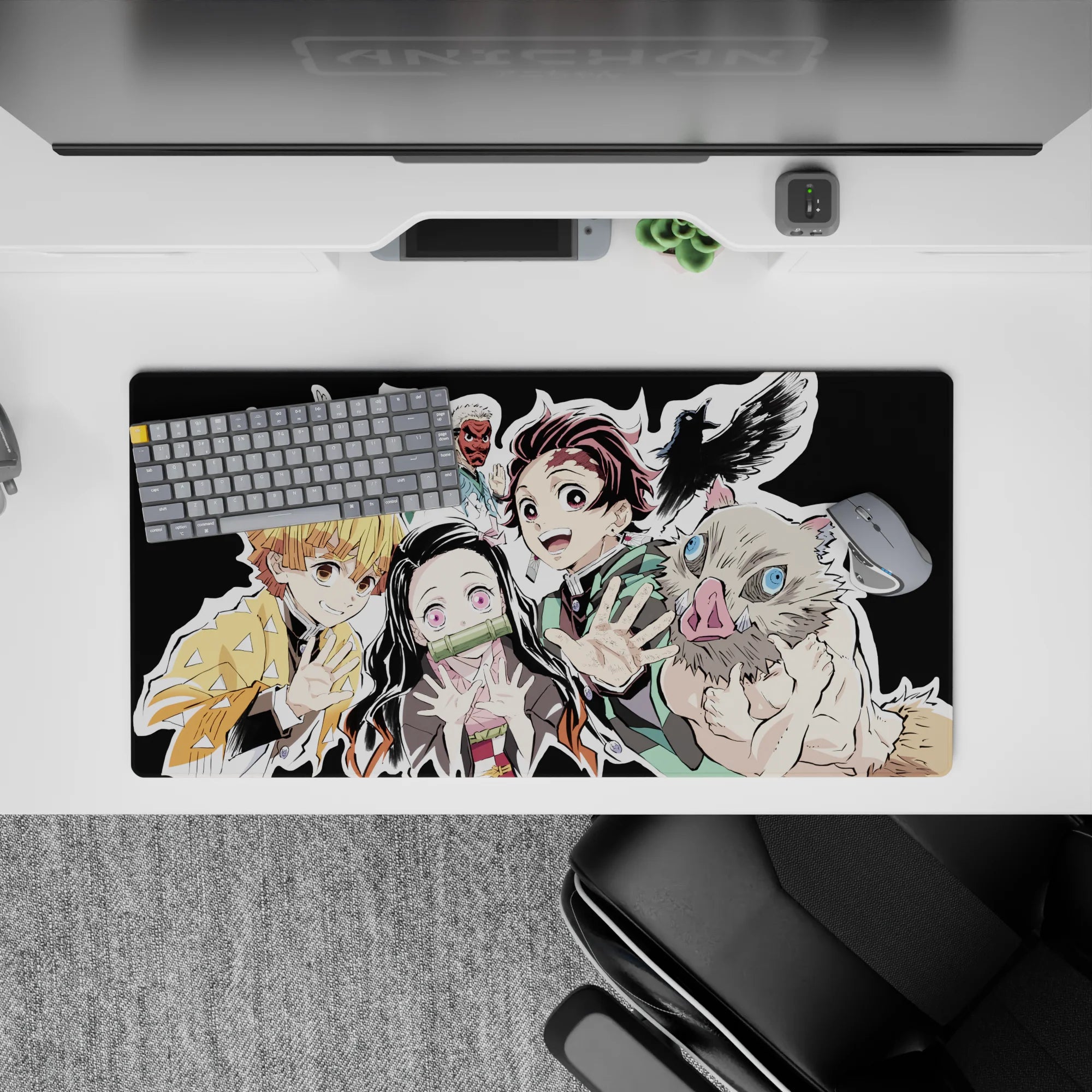 Demon Slayer Deskmat | Mousepad | Deskpad - Squad United - AniChan