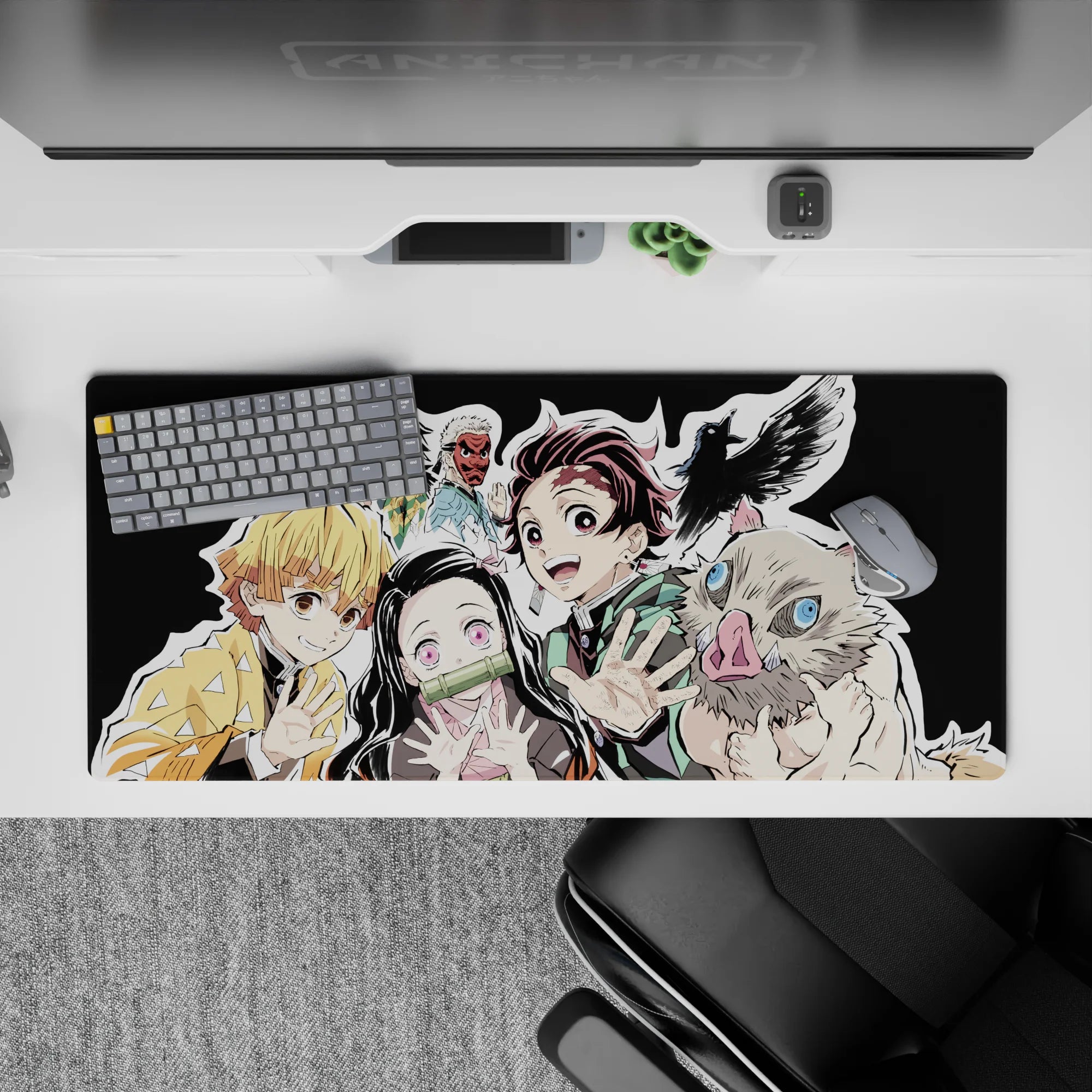 Demon Slayer Deskmat | Mousepad | Deskpad - Squad United - AniChan