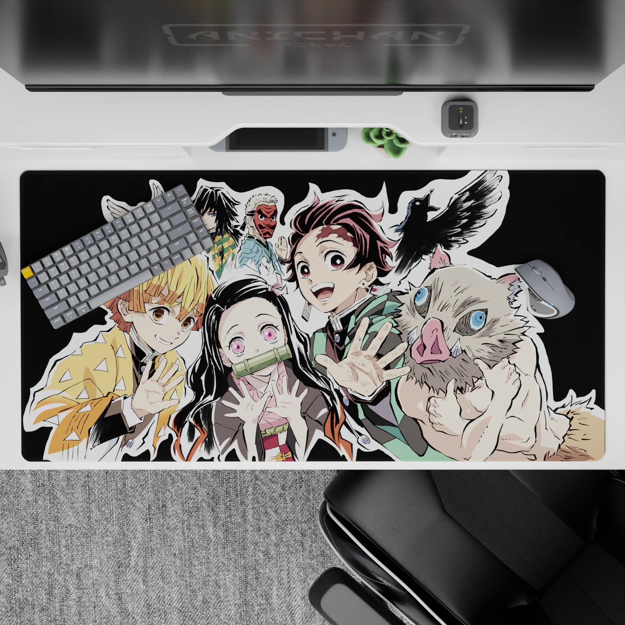 Demon Slayer Deskmat | Mousepad | Deskpad - Squad United - AniChan