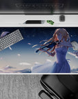 40x20 inches anime mouse pad in pale blues and navy, calm moonlit vibe with soft magical finale feel.