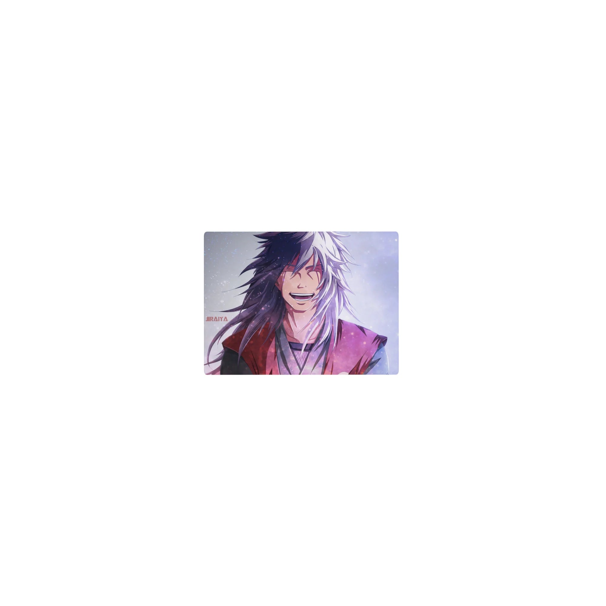 Classic anime mouse pad 14x10 inches with Jiraiya desk art, smooth tracking surface for gaming and work.