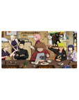32x16 inches Naruto anime mouse pad showing Team 7 dinner scene in a cozy ramen shop.