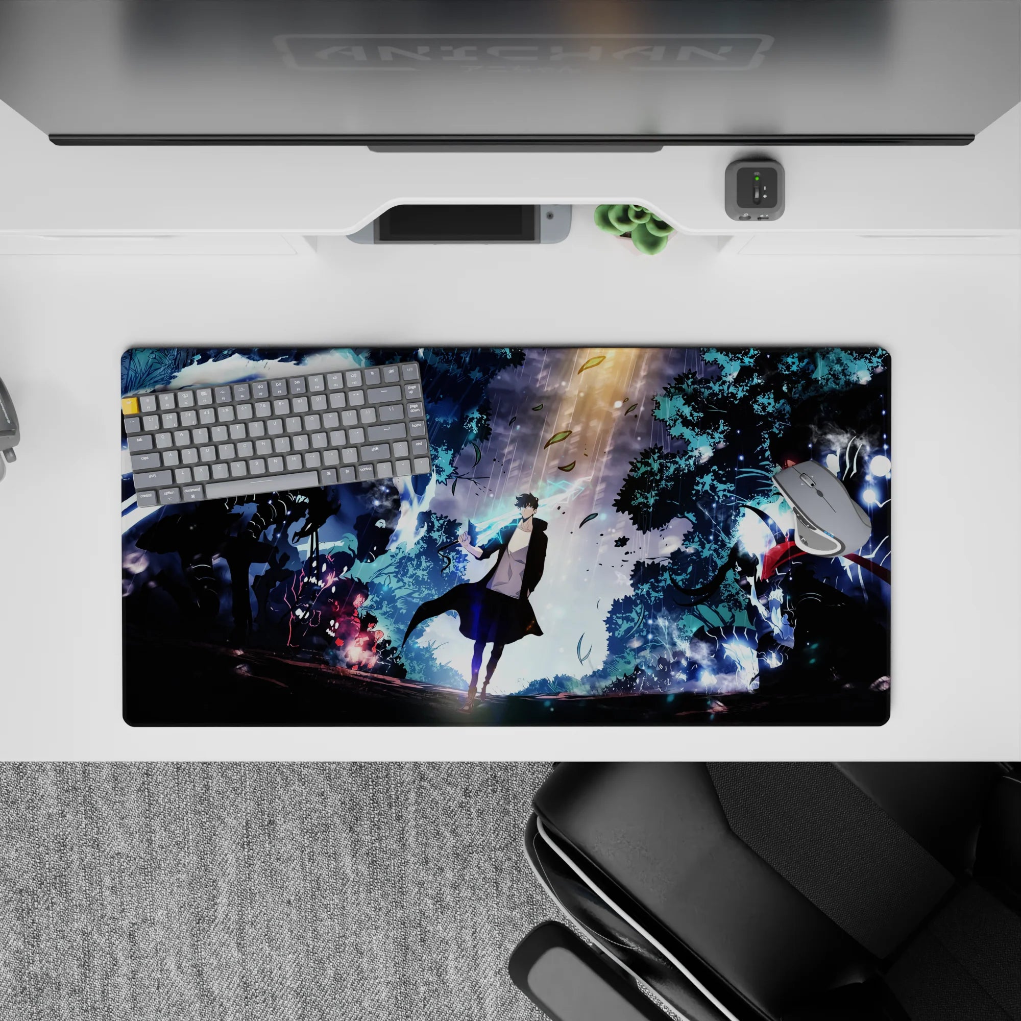 Solo Leveling Deskmat | Mousepad | Deskpad - Shadowed Light