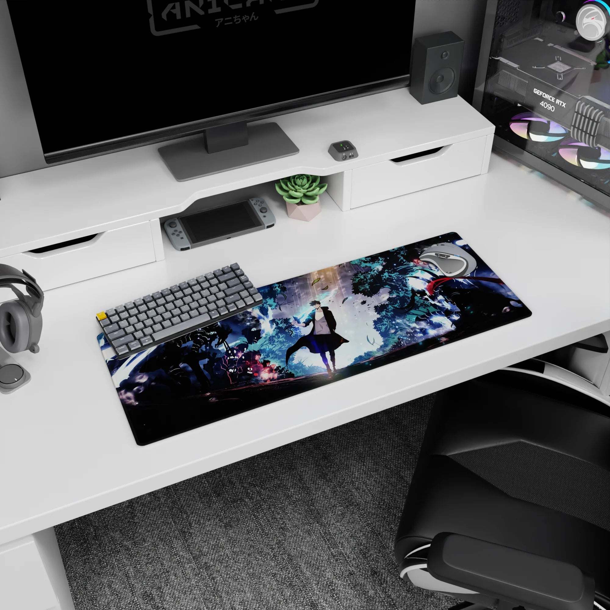 Solo Leveling Deskmat | Mousepad | Deskpad - Shadowed Light