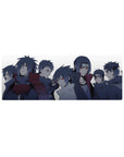 Naruto Shippuden Uchiha clan desk mat mouse pad, 32x12 inches, with Sasuke, Itachi, Madara, Obito.