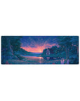 Fantasy Landscapes Deskmat | Mousepad | Deskpad - Tranquil Lakeside Sunset