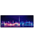 Retrowave - Vaporwave Deskmat | Mousepad | Deskpad - Neon Skyline Reflection - AniChan