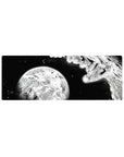32x12 inches anime mouse pad with black-and-white manga space hero and glowing planet artwork.