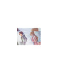 Classic anime mouse pad 14x10 inches with winter duo scene, boy in gray coat and girl in pink scarf.