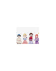Classic anime girl mouse pad 14x10 inches with four cute heroines on a clean white background.