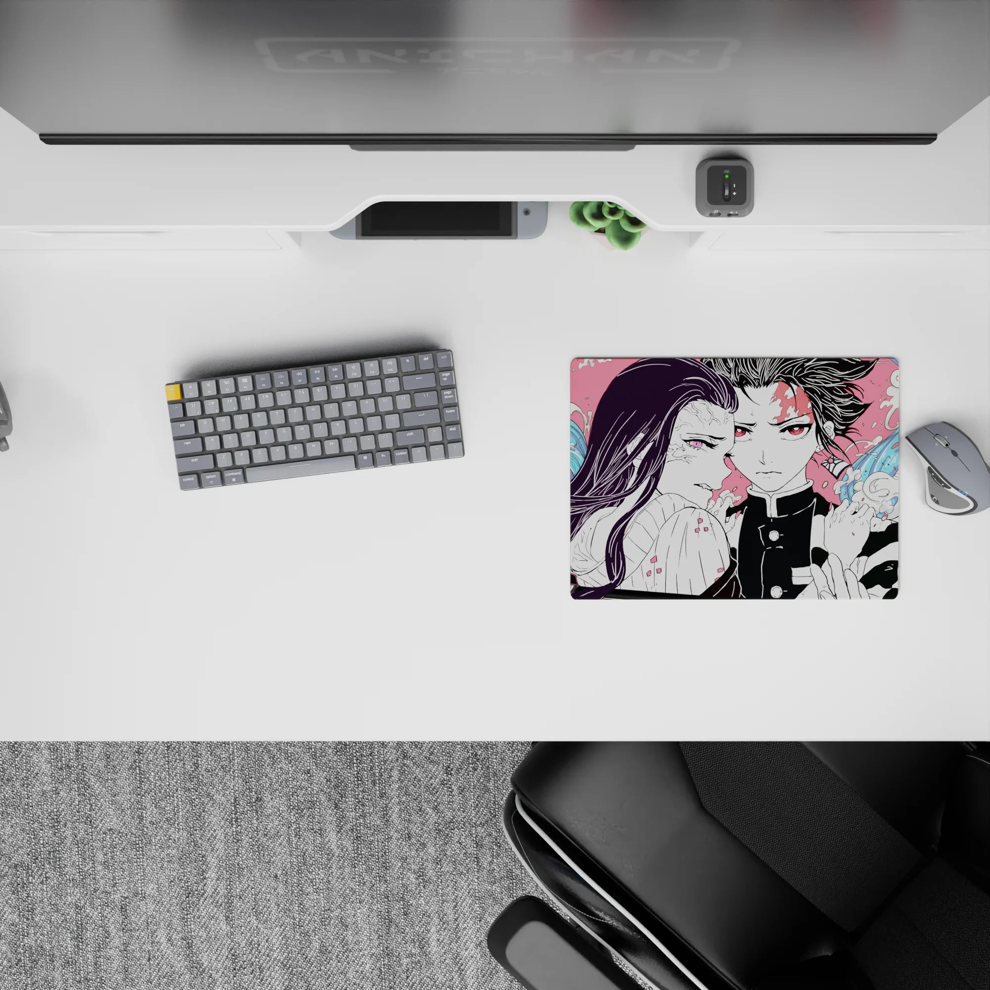 Demon Slayer Deskmat | Mousepad | Deskpad - Unbreakable Resolve - AniChan