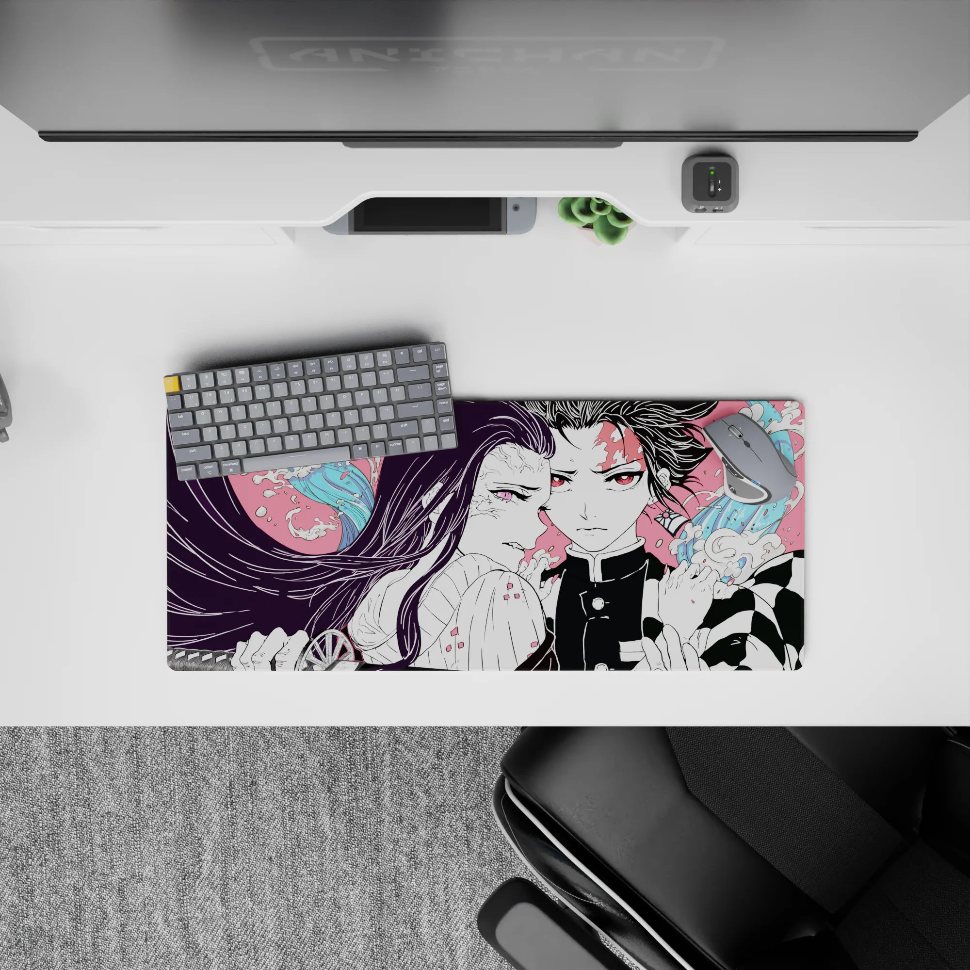 Demon Slayer Deskmat | Mousepad | Deskpad - Unbreakable Resolve - AniChan