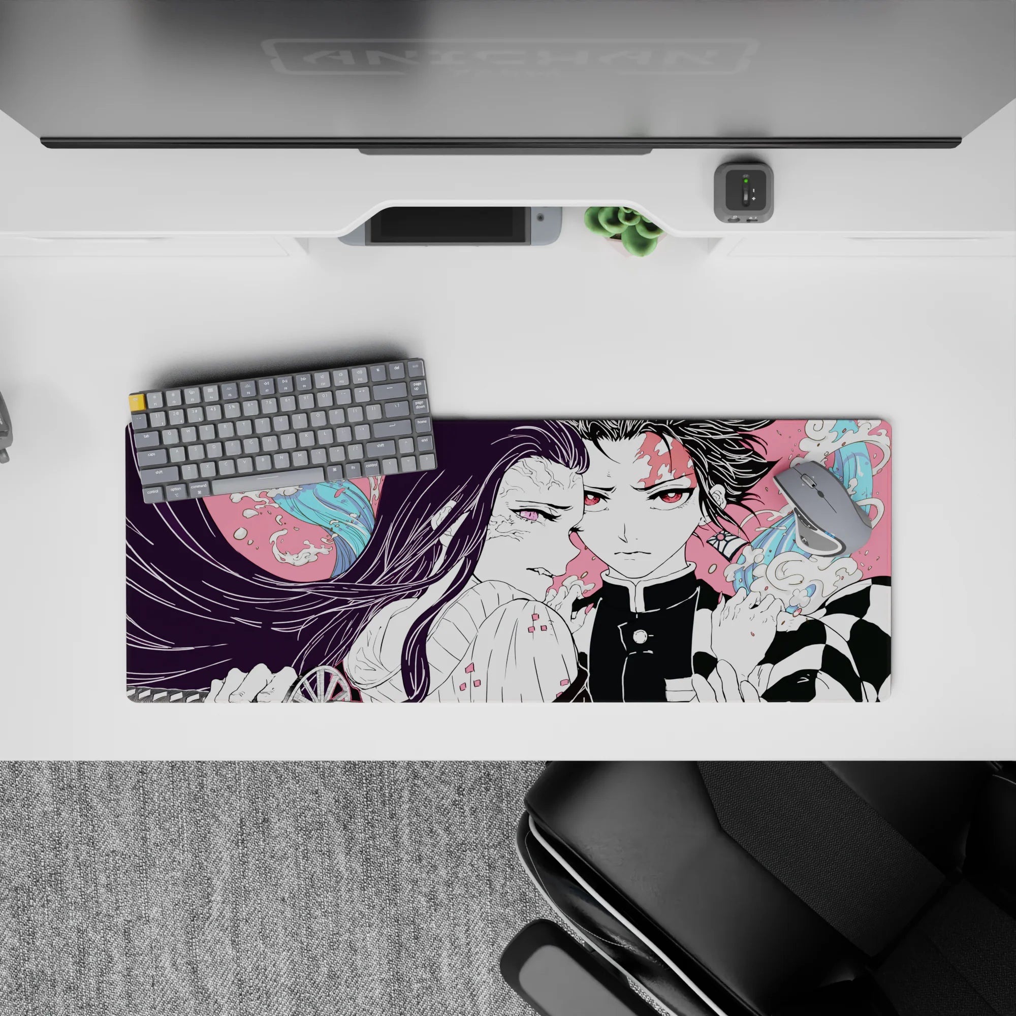 Demon Slayer Deskmat | Mousepad | Deskpad - Unbreakable Resolve - AniChan