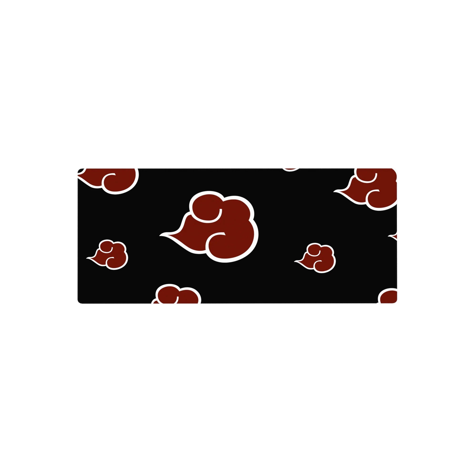 Naruto Akatsuki cloud pattern anime mouse pad, extended desk mat 28x12 inches.