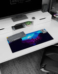 Vector Landscapes Deskmat | Mousepad | Deskpad - Midnight Peaks