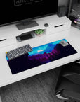 Vector Landscapes Deskmat | Mousepad | Deskpad - Midnight Peaks