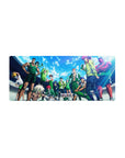 Yu Yu Hakusho stadium-style team poster anime mouse pad, 28x12 inches.