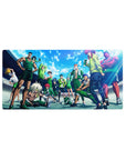 Yu Yu Hakusho stadium training team anime mouse pad, wide desk mat 32x16 inches.