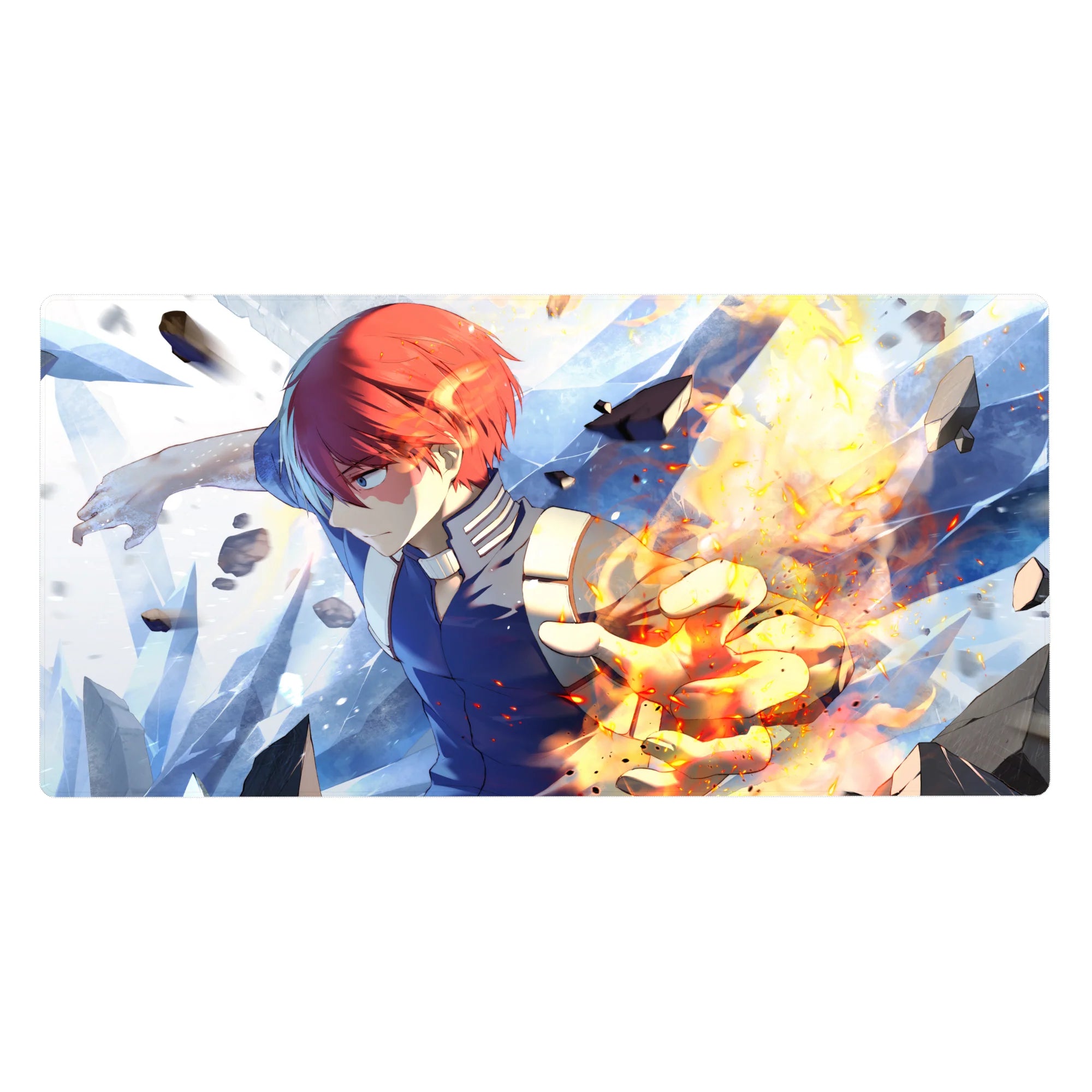 My Hero Academia Deskmat | Mousepad | Deskpad - Half-Cold, Half-Hot Burst - AniChan