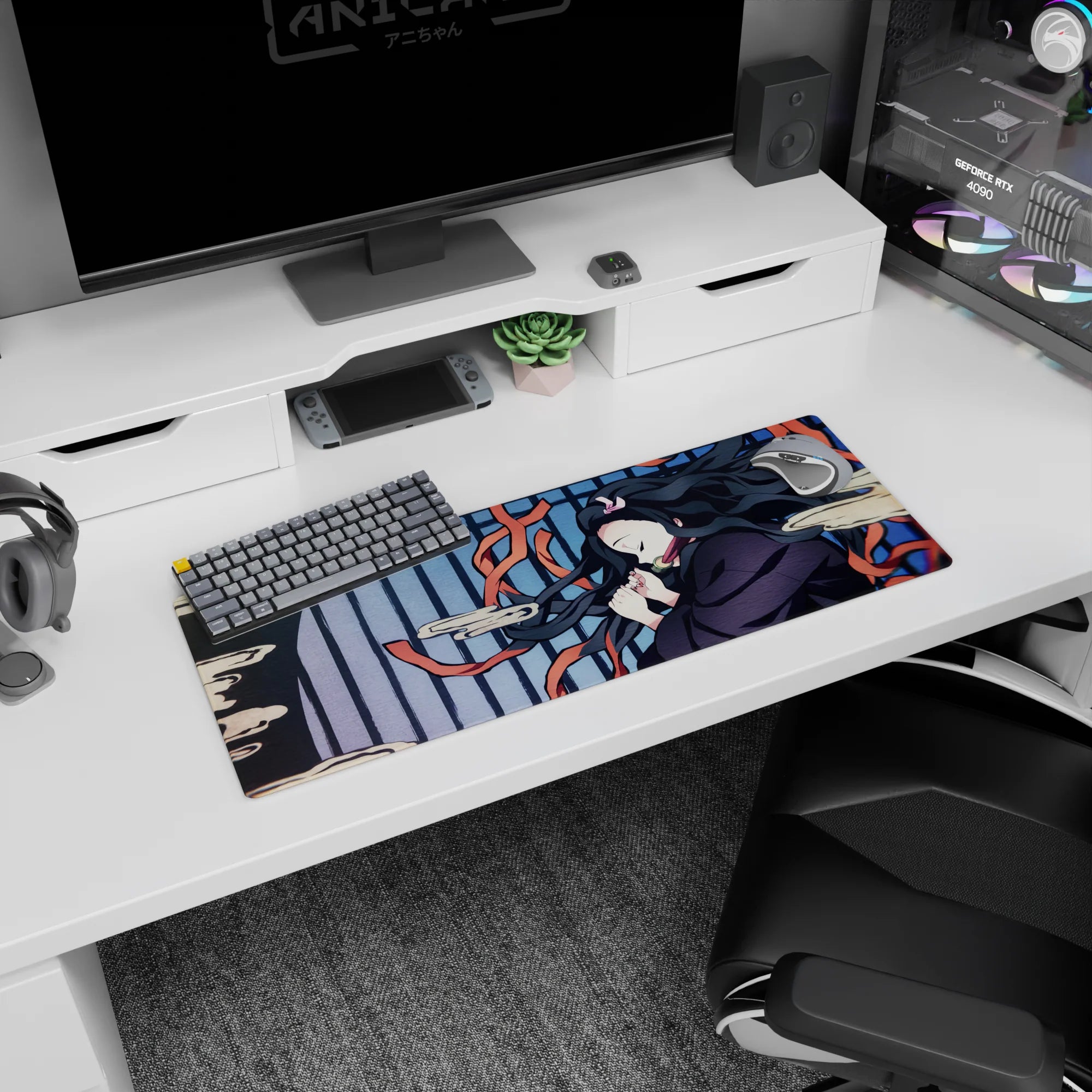 Demon Slayer Deskmat | Mousepad | Deskpad - Dreaming Nezuko - AniChan