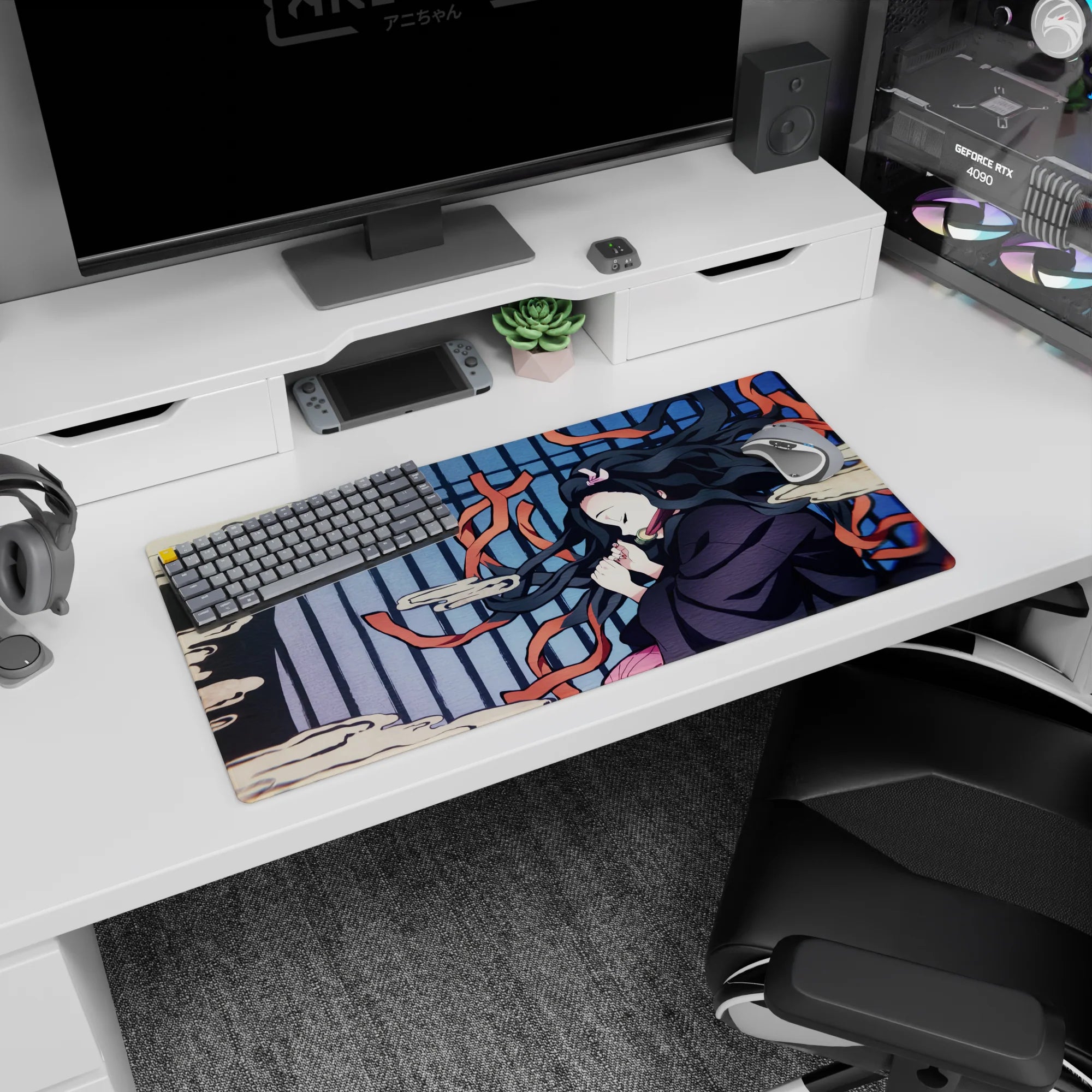 Demon Slayer Deskmat | Mousepad | Deskpad - Dreaming Nezuko - AniChan