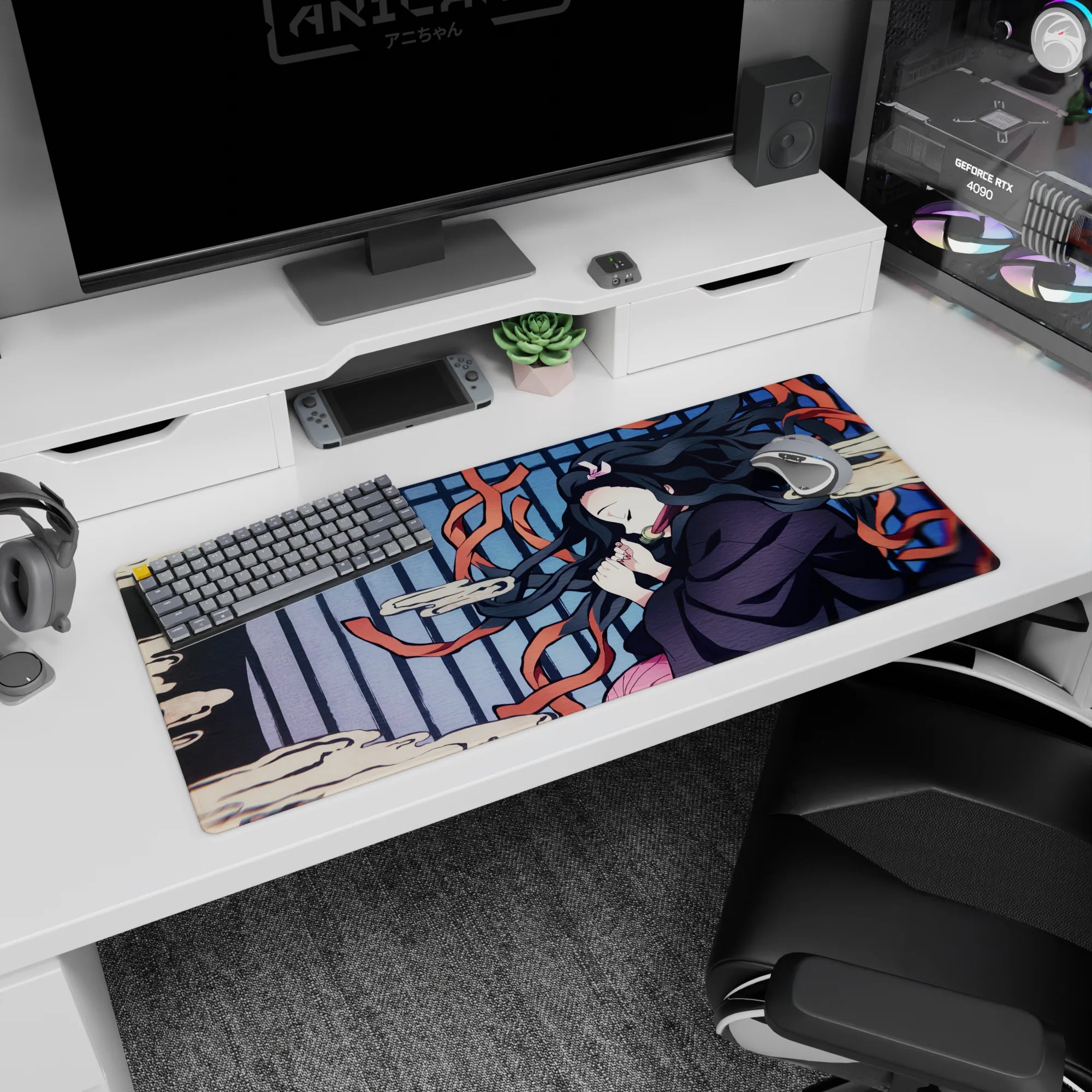 Demon Slayer Deskmat | Mousepad | Deskpad - Dreaming Nezuko - AniChan