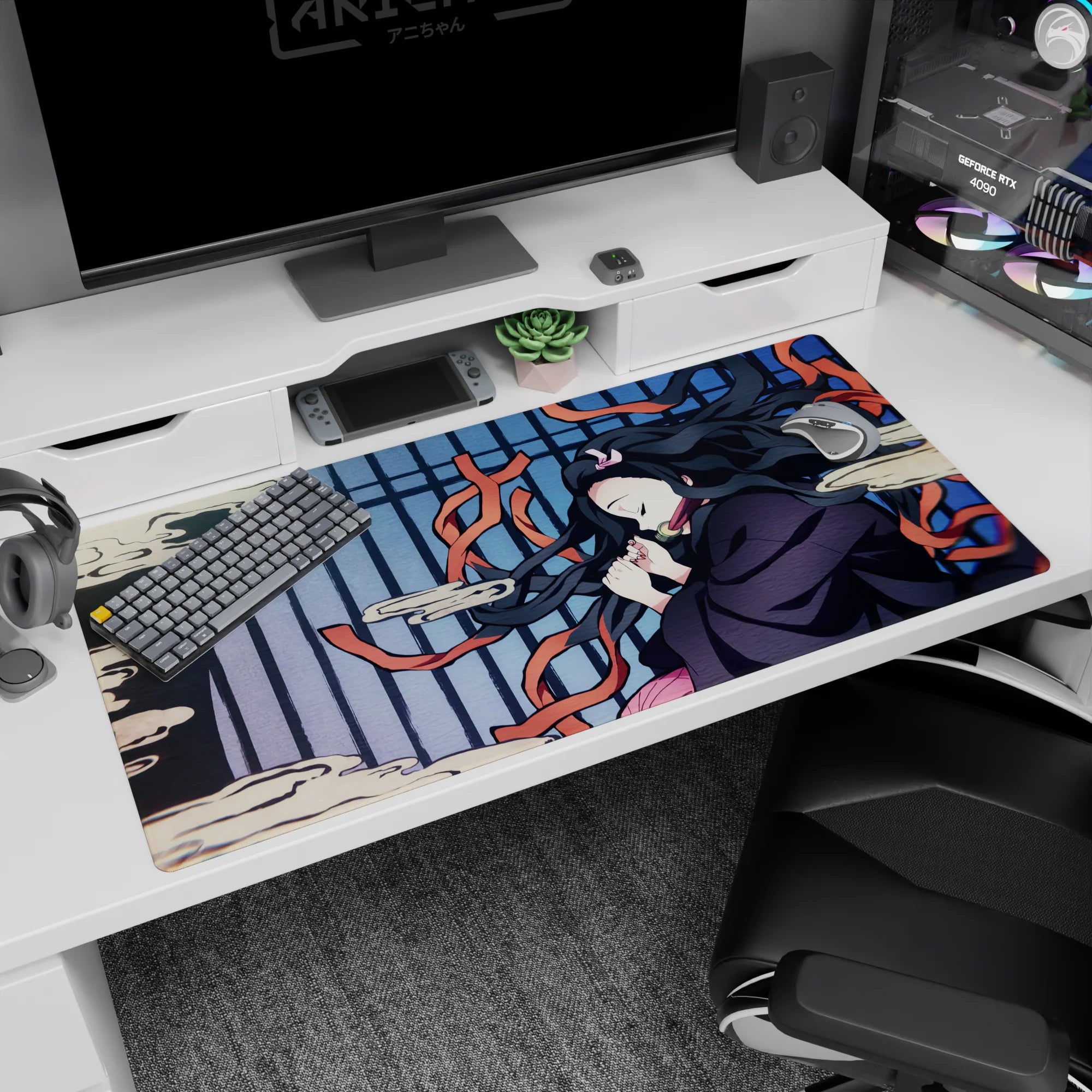 Demon Slayer Deskmat | Mousepad | Deskpad - Dreaming Nezuko - AniChan