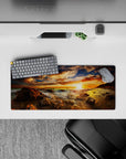 Nature Landscapes Deskmat | Mousepad | Deskpad - Golden Horizon