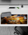 Nature Landscapes Deskmat | Mousepad | Deskpad - Golden Horizon