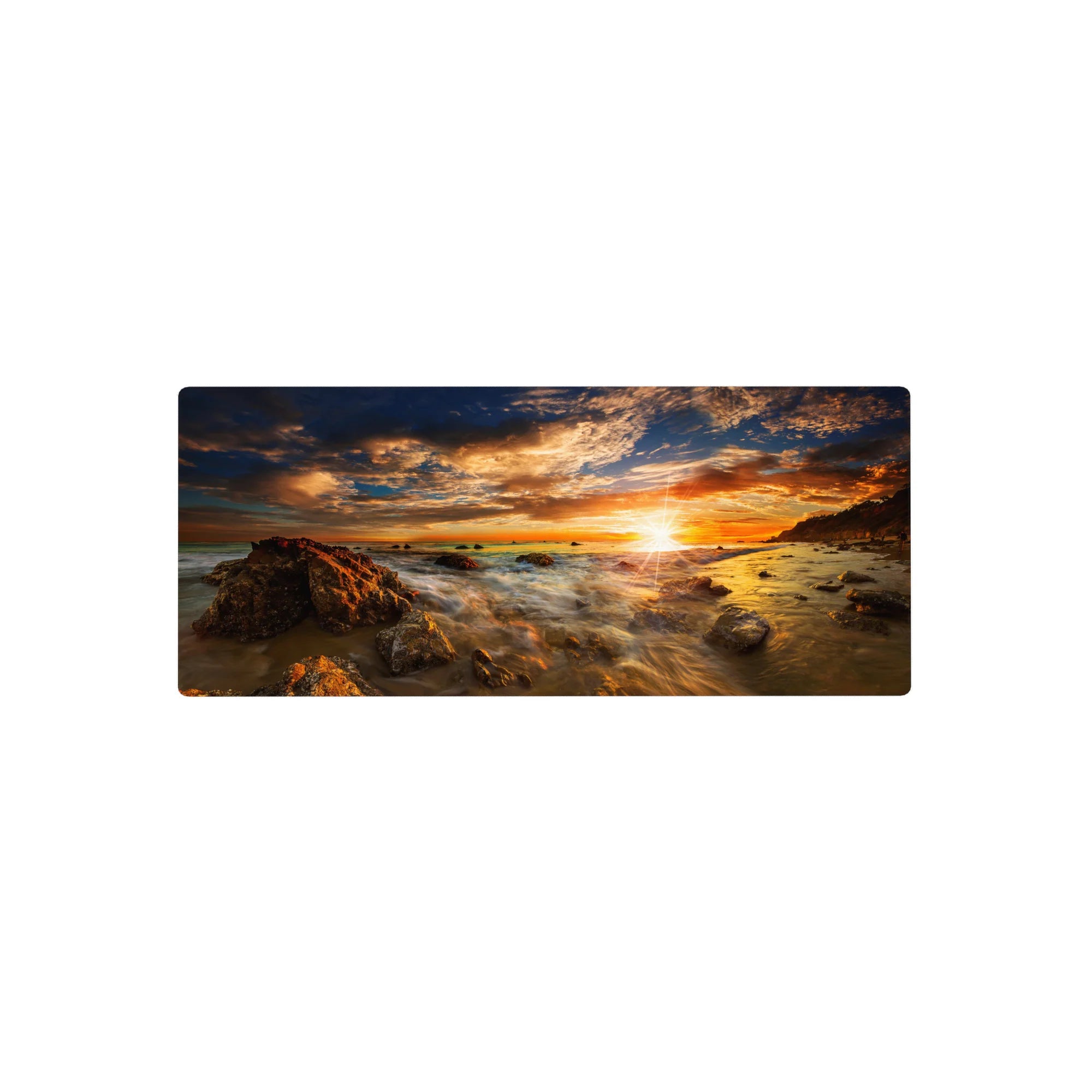 Nature Landscapes Deskmat | Mousepad | Deskpad - Golden Horizon