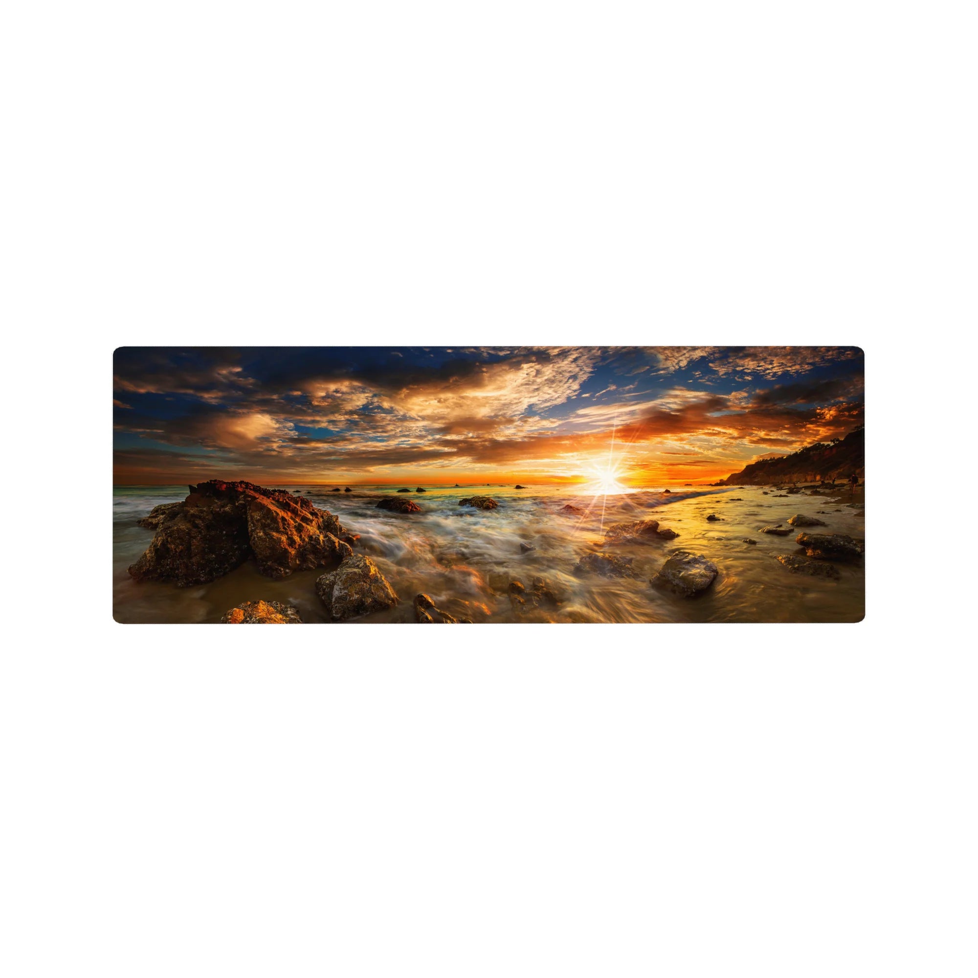 Nature Landscapes Deskmat | Mousepad | Deskpad - Golden Horizon