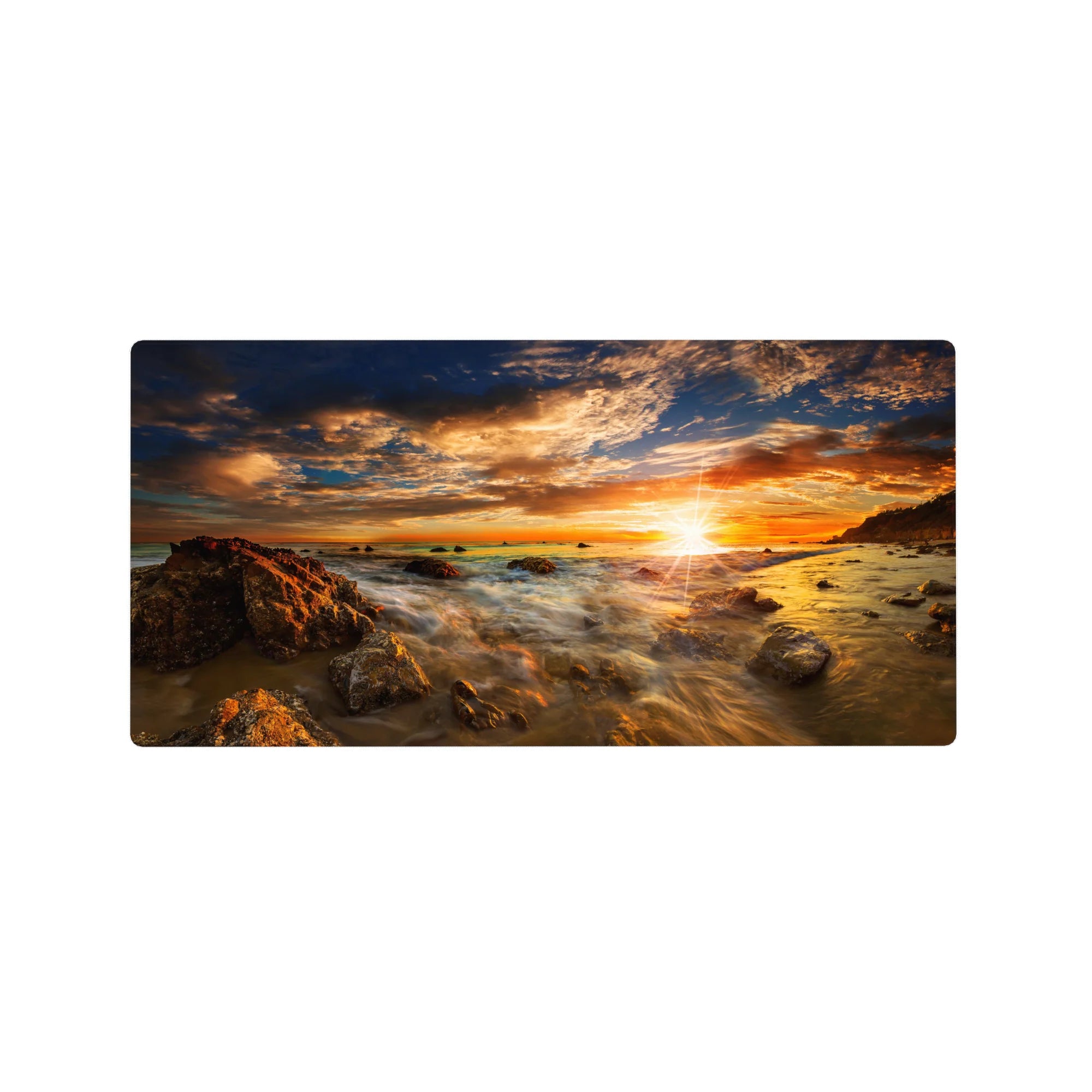 Nature Landscapes Deskmat | Mousepad | Deskpad - Golden Horizon