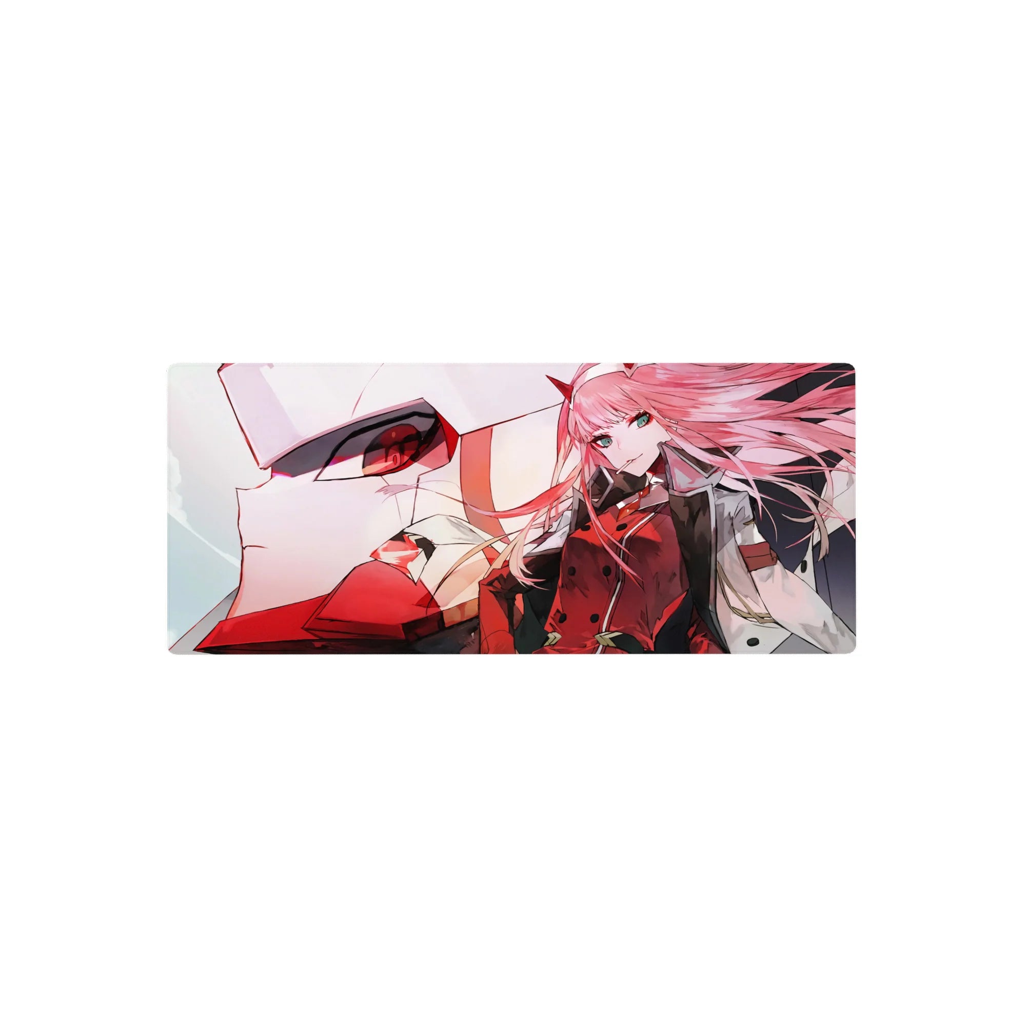 Darling In The Franxx Deskmat | Mousepad | Deskpad - Zero Two Fierce Unity - AniChan