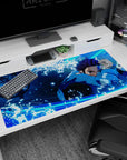 Demon Slayer Deskmat | Mousepad | Deskpad - Water Breathing Strike - AniChan