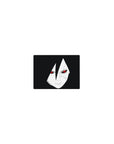 Classic anime mouse pad 14x10 inches with minimalist Sasuke Uchiha face and sharp modern line art.
