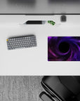Dreamy purple-to-magenta gradient mouse pad with midnight haze mood, 14x10 inches.