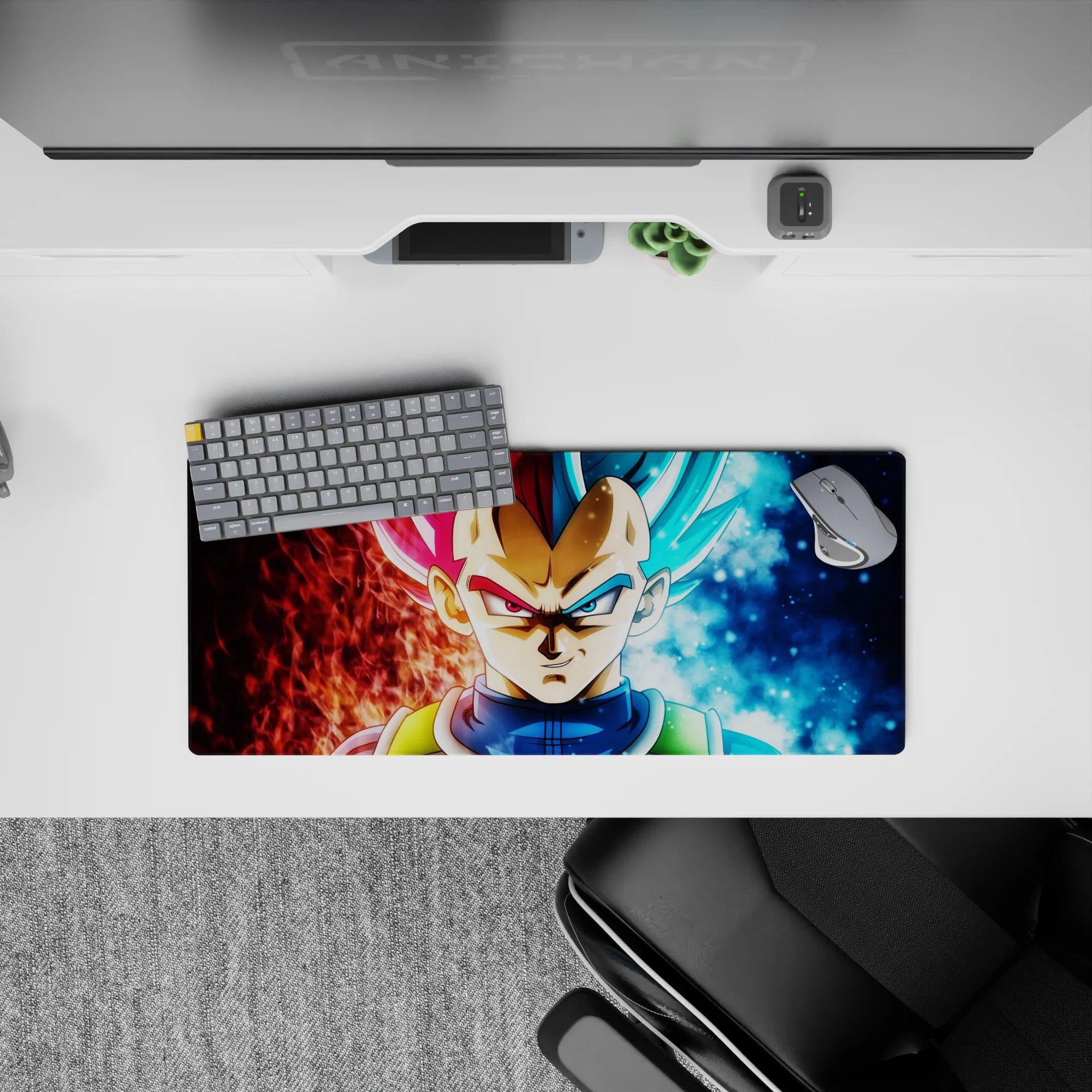 Dragon Ball Deskmat | Mousepad | Deskpad - Dual Power Vegeta - AniChan