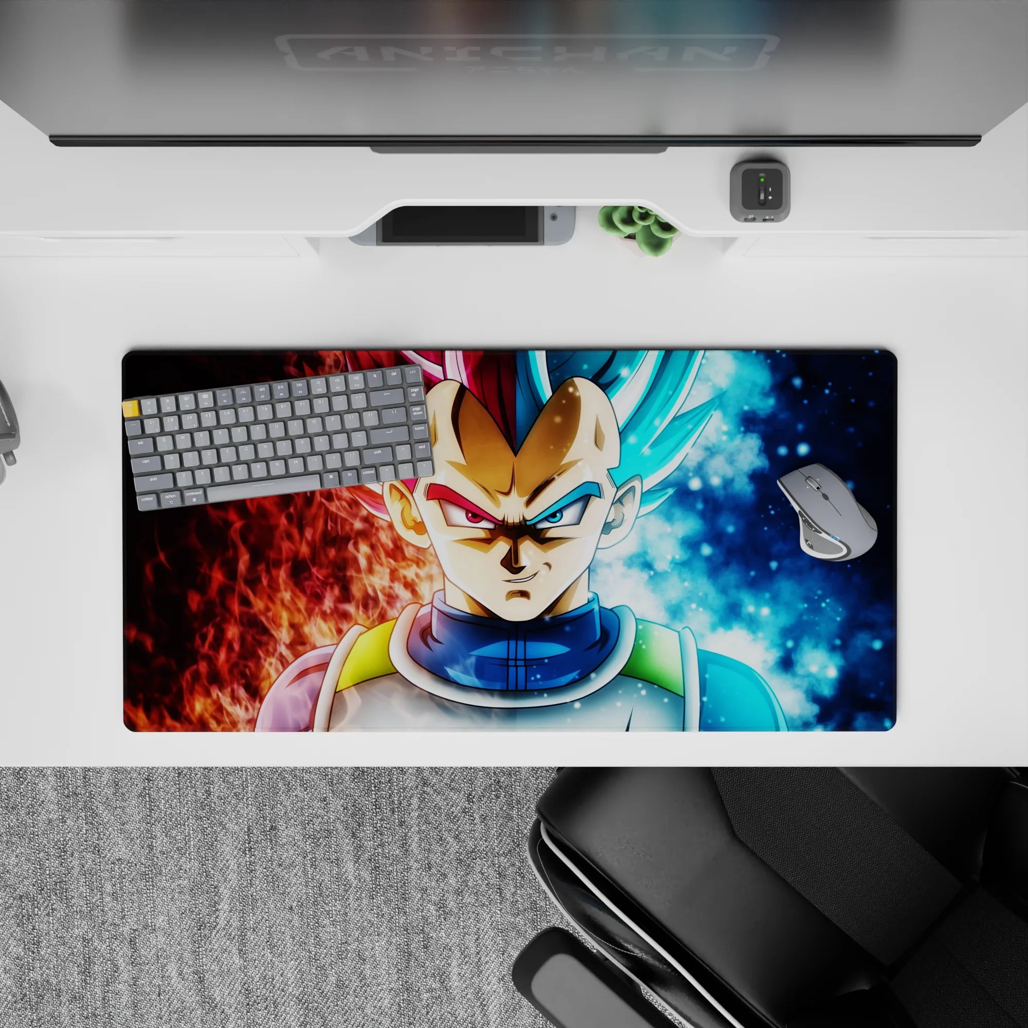 Dragon Ball Deskmat | Mousepad | Deskpad - Dual Power Vegeta - AniChan