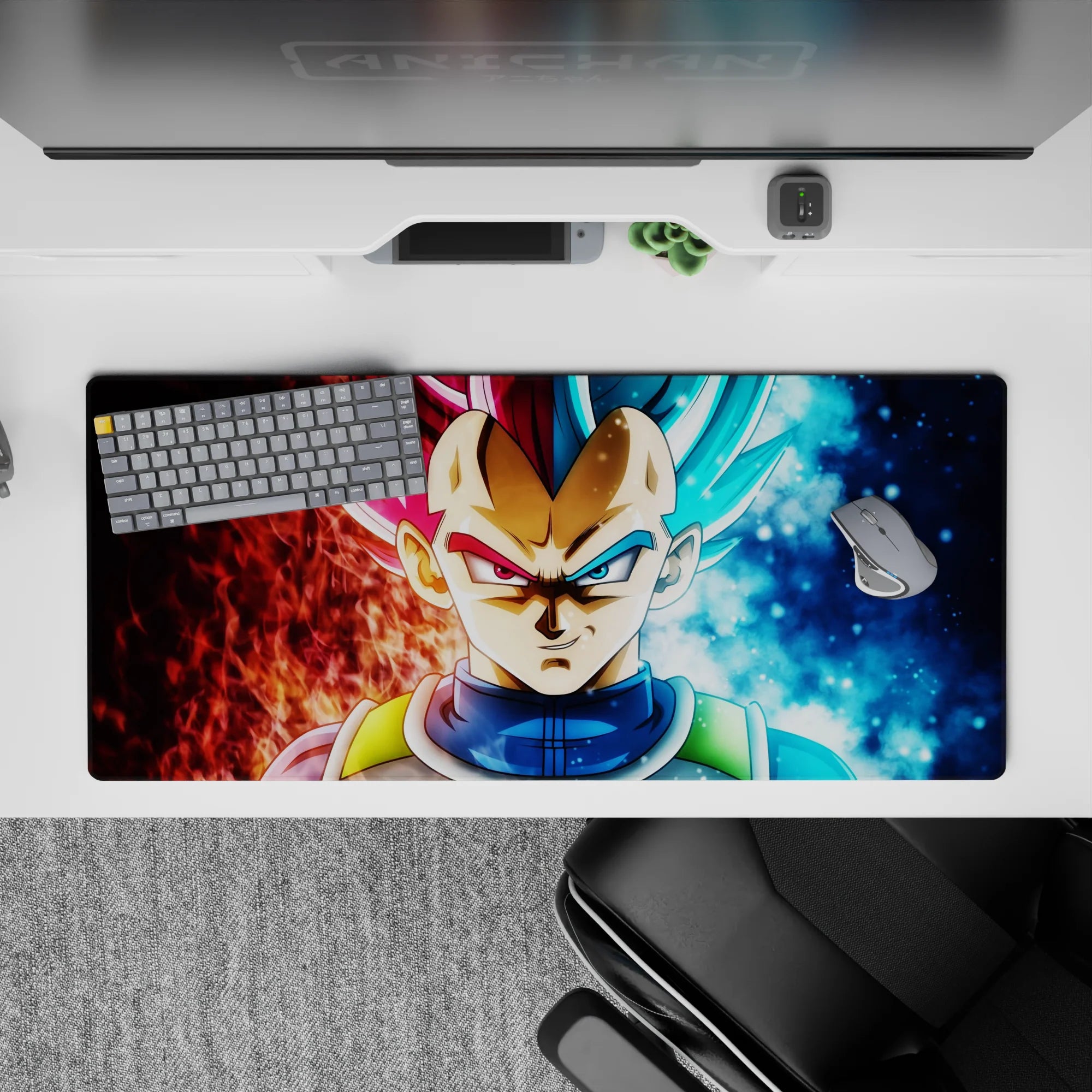 Dragon Ball Deskmat | Mousepad | Deskpad - Dual Power Vegeta - AniChan