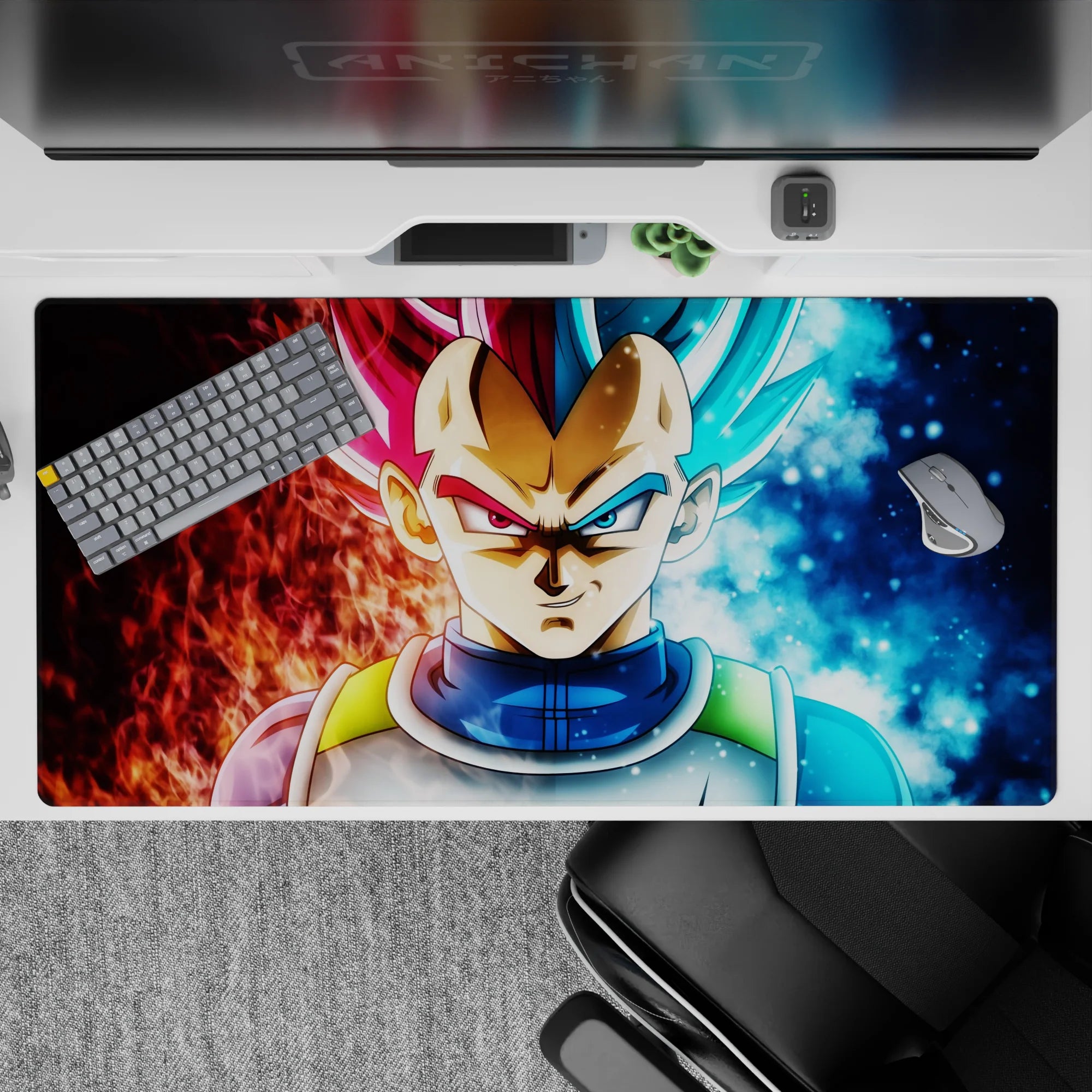 Dragon Ball Deskmat | Mousepad | Deskpad - Dual Power Vegeta - AniChan