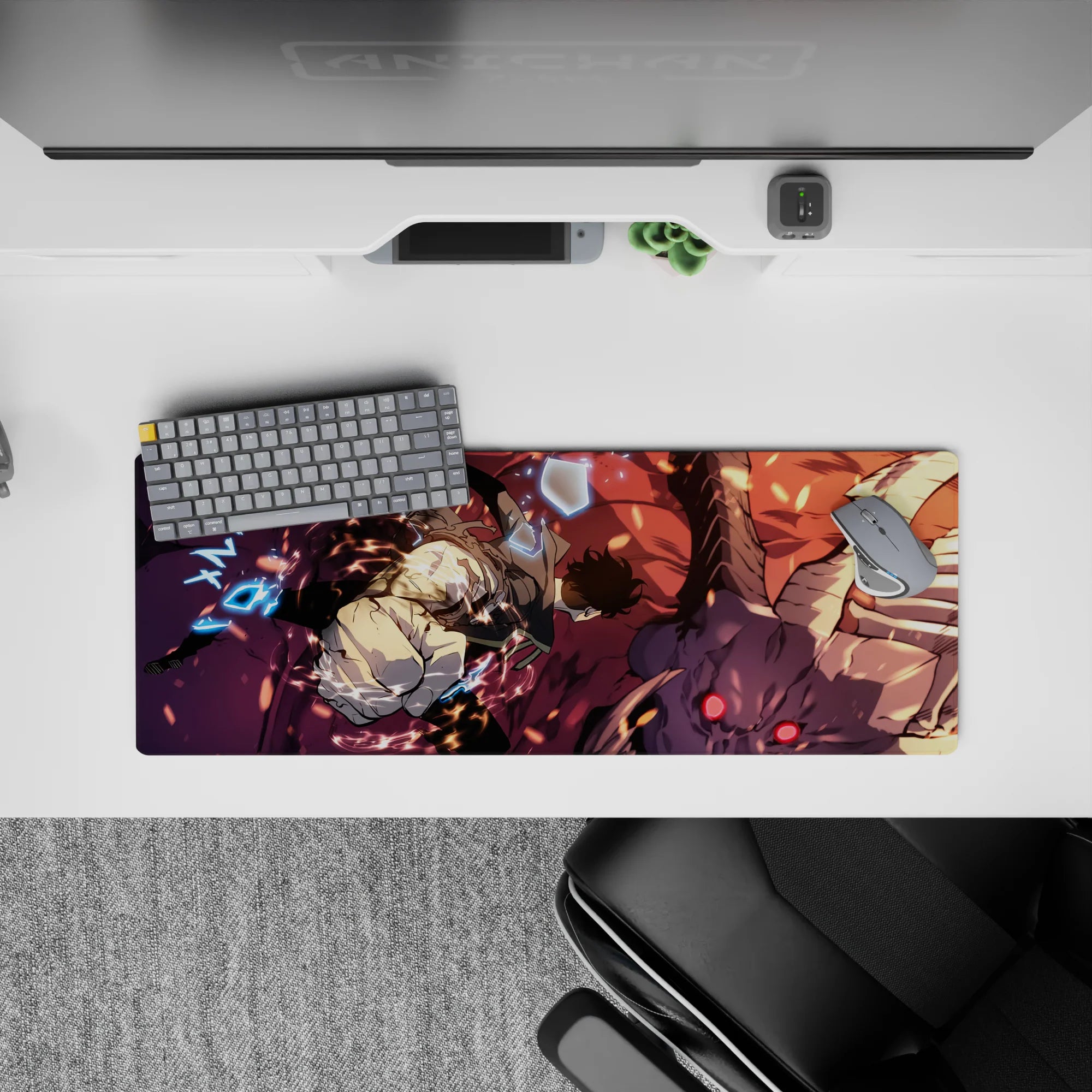 Solo Leveling Deskmat | Mousepad | Deskpad - Demon&#39;s Final Strike