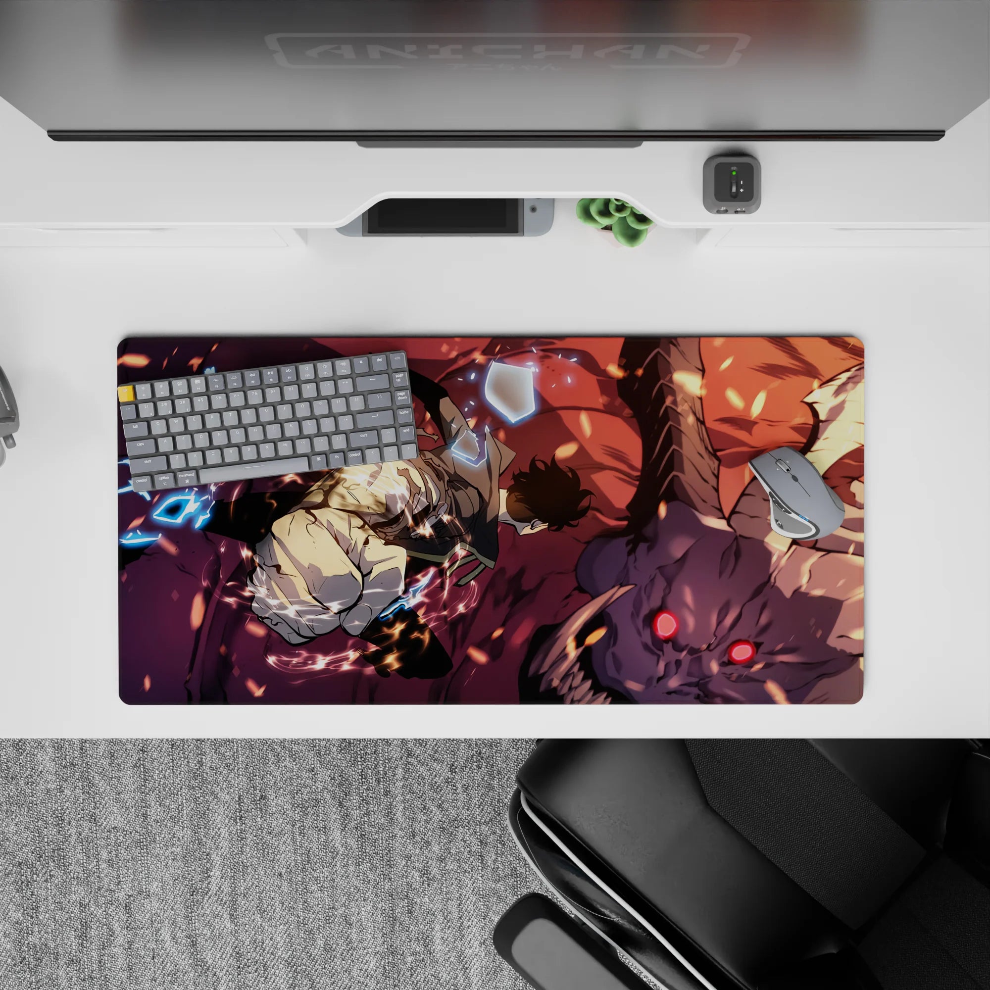 Solo Leveling Deskmat | Mousepad | Deskpad - Demon&#39;s Final Strike