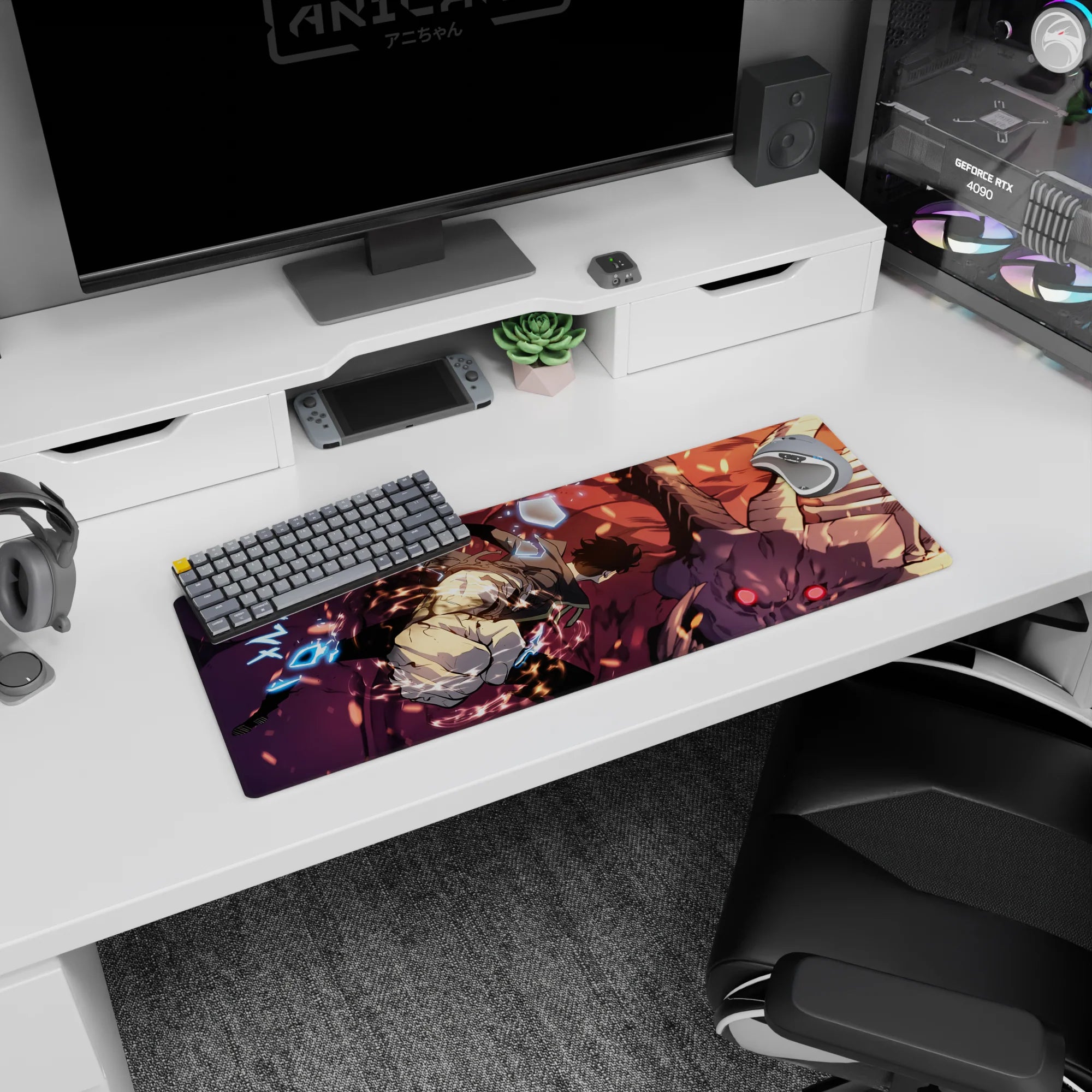 Solo Leveling Deskmat | Mousepad | Deskpad - Demon&#39;s Final Strike