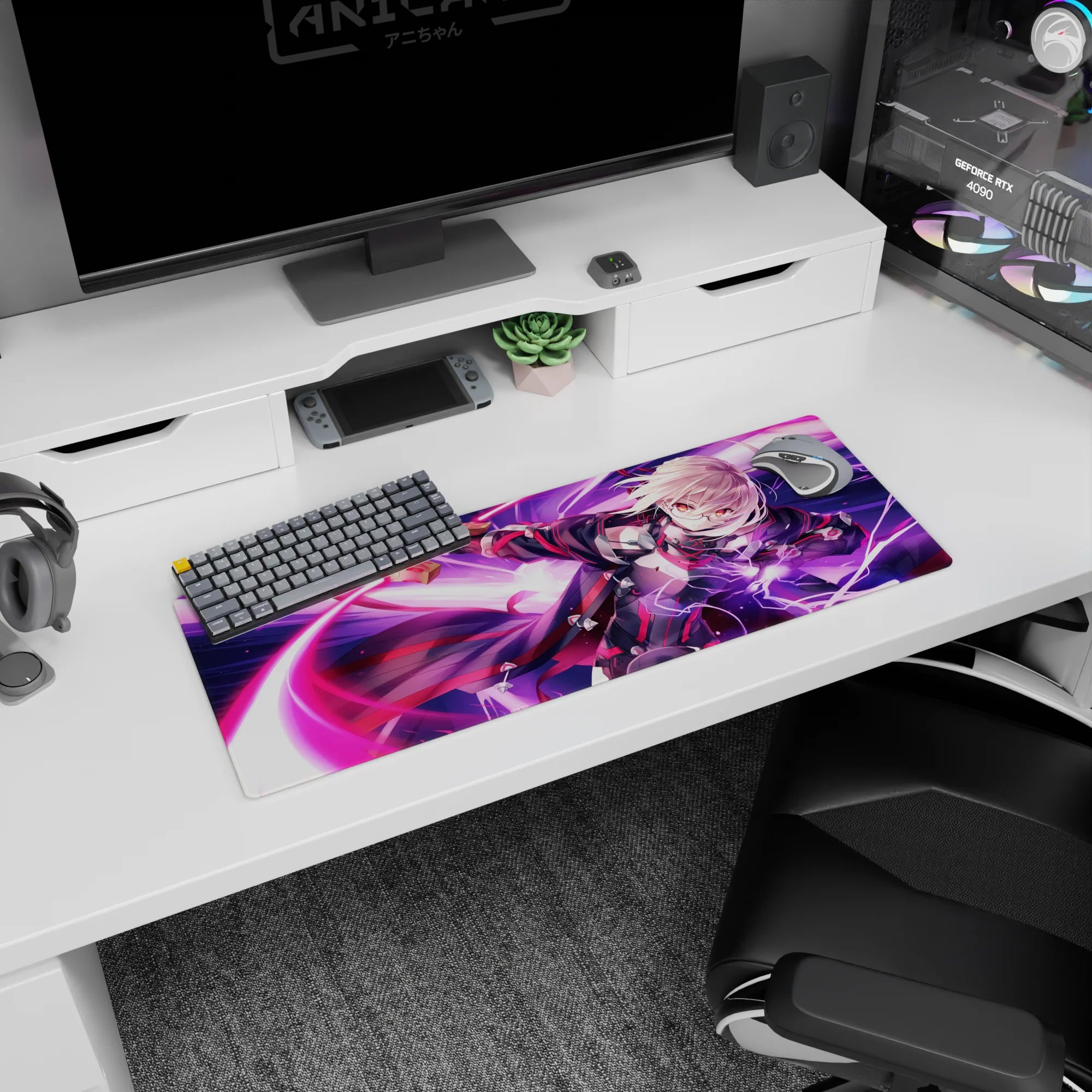 Fate Grand Order Deskmat | Mousepad | Deskpad - Lightning Shadow Strike - AniChan