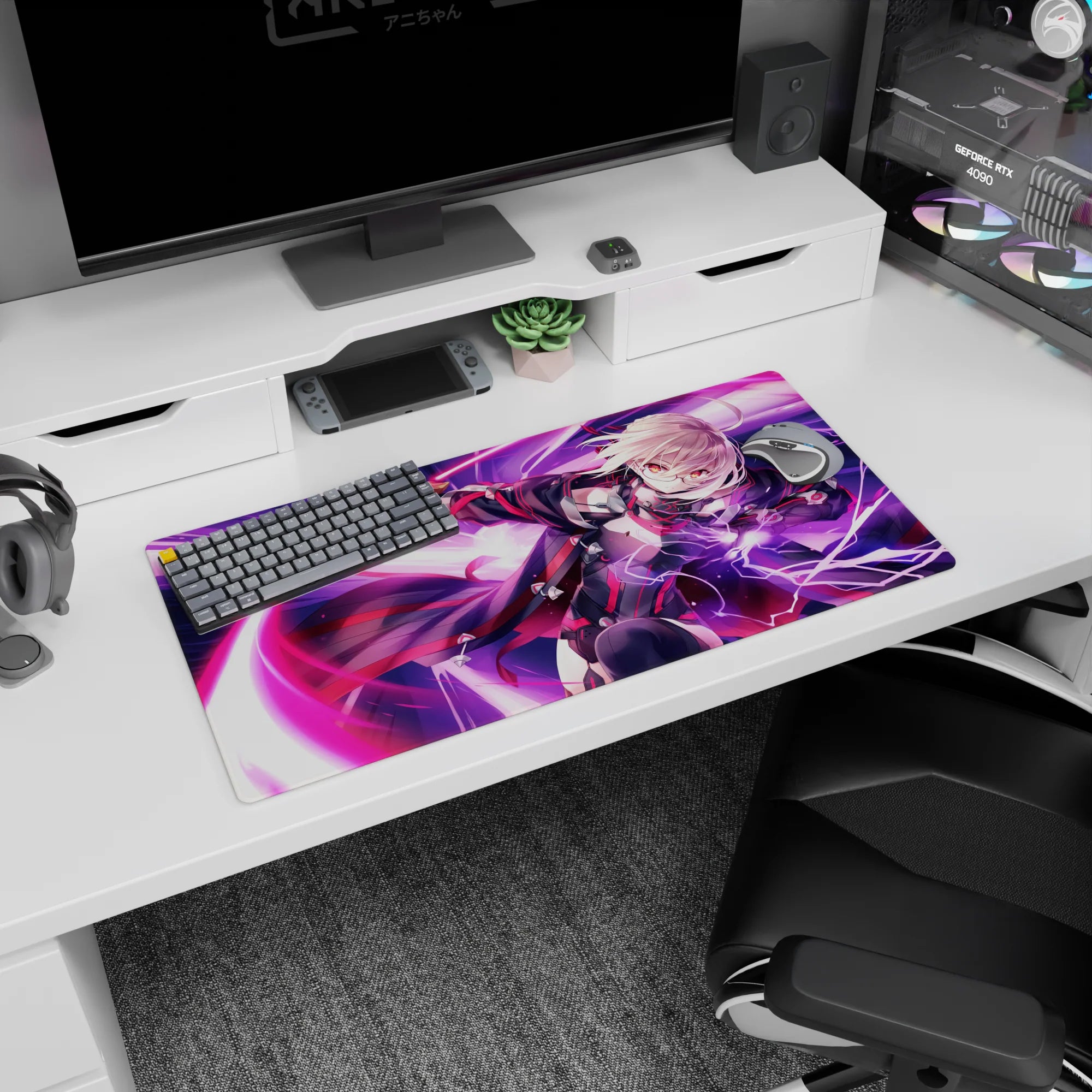 Fate Grand Order Deskmat | Mousepad | Deskpad - Lightning Shadow Strike - AniChan