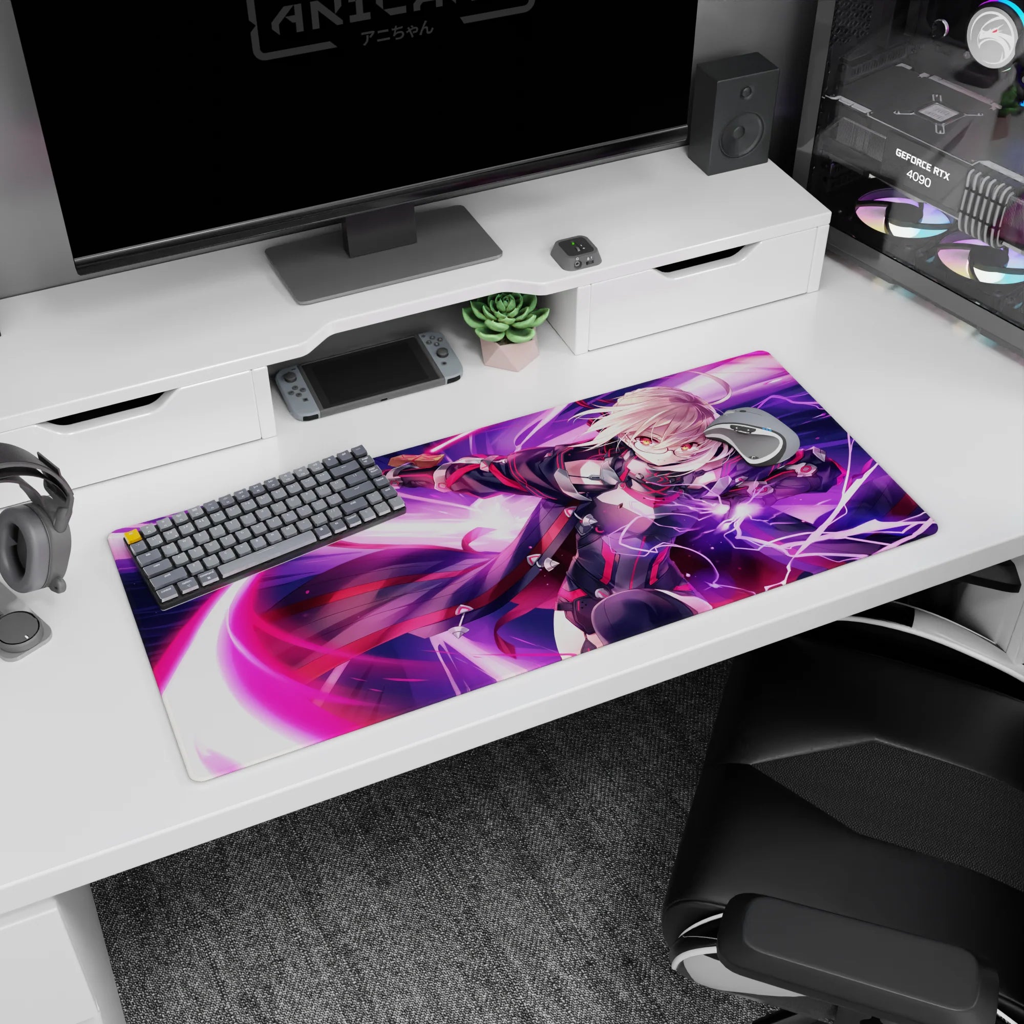 Fate Grand Order Deskmat | Mousepad | Deskpad - Lightning Shadow Strike - AniChan