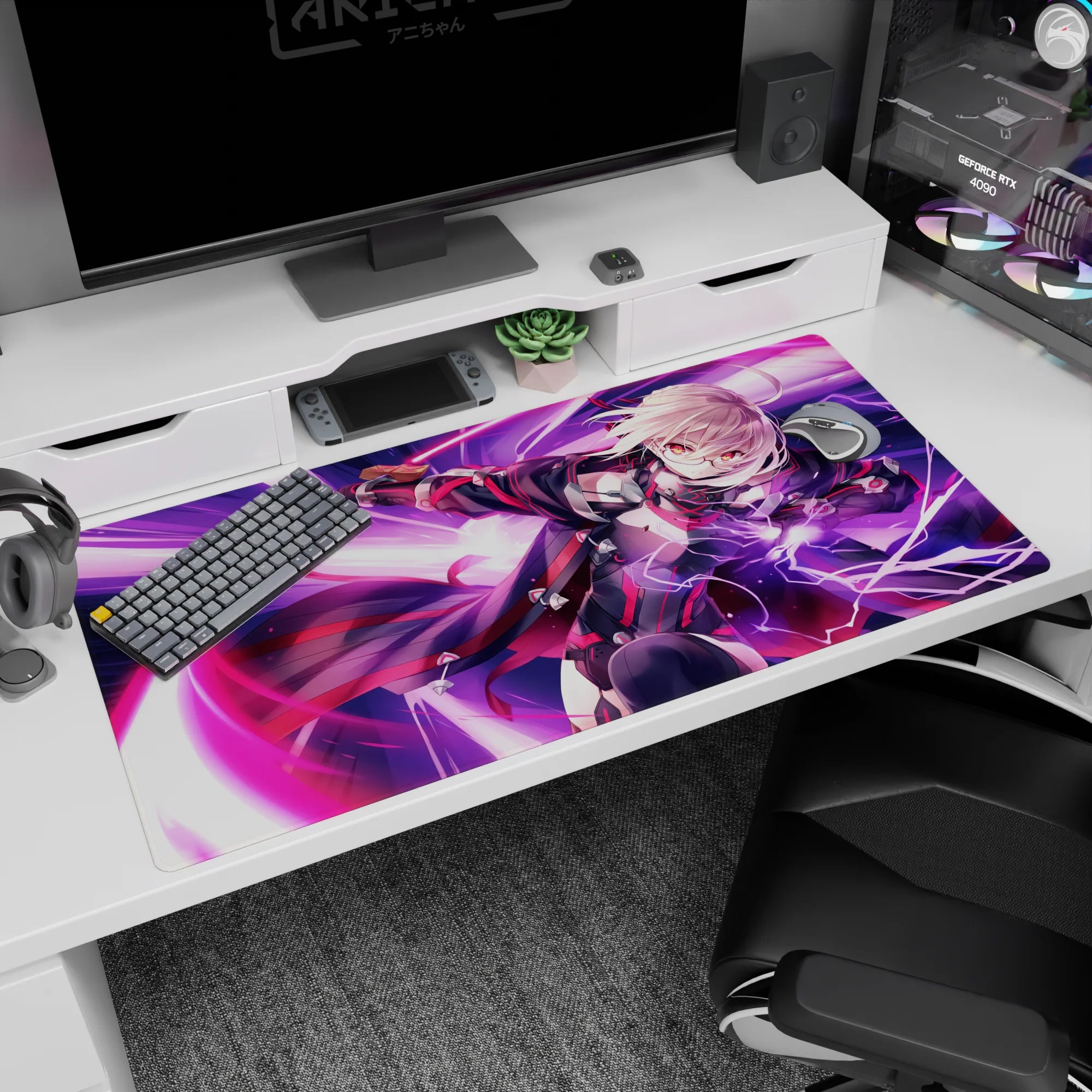 Fate Grand Order Deskmat | Mousepad | Deskpad - Lightning Shadow Strike - AniChan