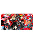 Anime mouse pad 32x16 inches featuring Persona 5 Royal's Phantom Thieves squad with Joker, Ann, Ryuji, Makoto, and Futaba.