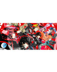 Persona 5 Royal desk pad 36x16 inches featuring Joker and Phantom Thieves with vibrant red and black design for anime fans.